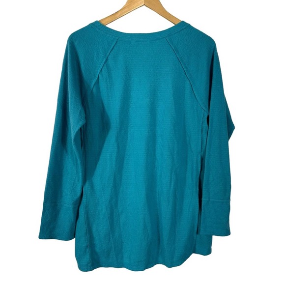 Wildfox Turquoise V-Neck Sweater - Picture 3 of 6